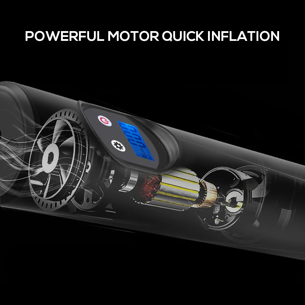 150PSI перезаряжаемый аварийный насос для велосипеда, Электрический насос, авто-выключение, велосипедный насос для шин, фонарик с автомобильным зарядным устройством, инструменты для езды