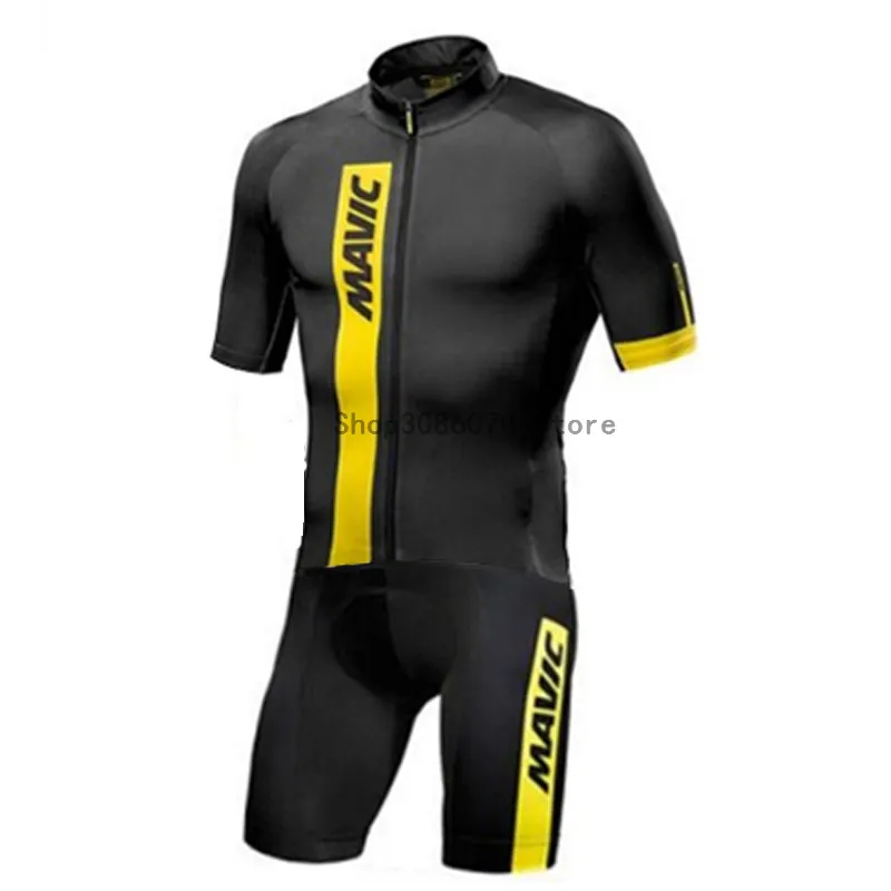 Mavic короткий рукав комбинезон велосипедиста наборы Ropa Ciclismo Велосипедное трико одежда Skinsuit велосипед для триатлона майки гидрокостюм для мужчин - Color: 5