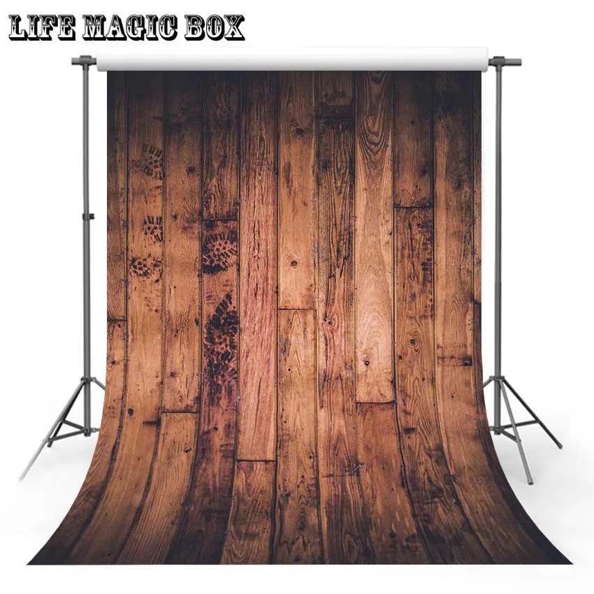 LIFE MAGIC BOX School Party Photography Wooden Wall Large Pouf Cat Background Wood Floor Floor-534 | Электроника