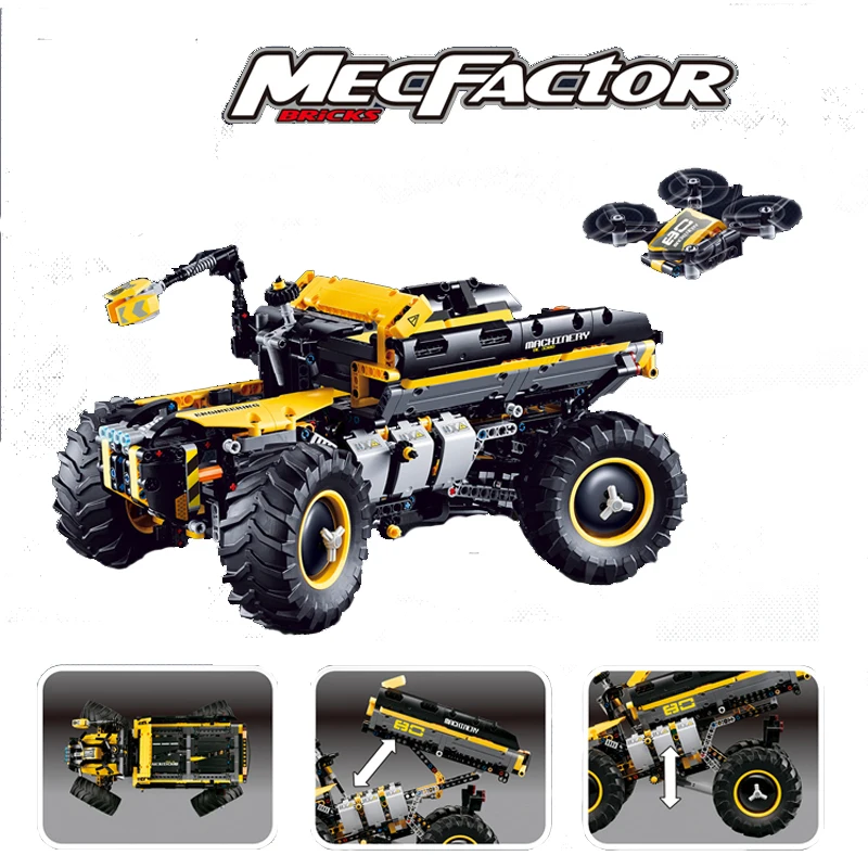 

42081 technic series 1167pcs 2in1 technic car concept wheel loader zeux building blocks 3380 Bricks Toys For Children