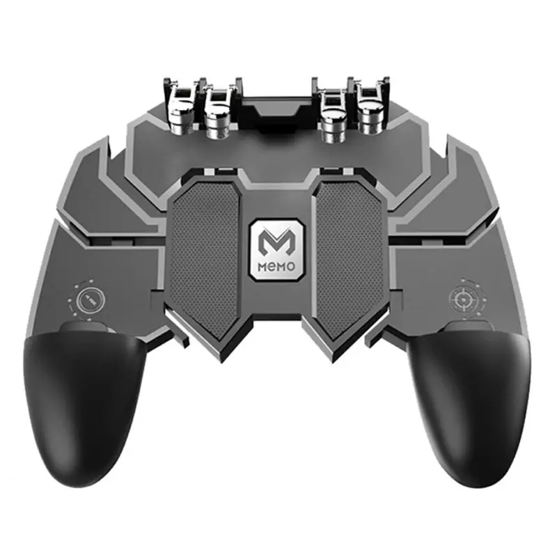 AK66 Six Finger All-in-One Mobile Game Controller Free Fire Key Button Joystick Gamepad L1 R1 Trigg