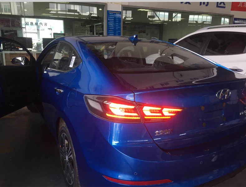 Автомобильный стильный задний фонарь для hyundai Elantra светодиодный задний светильник- Elantra DRL динамический сигнал тормоза заднего хода авто аксессуары