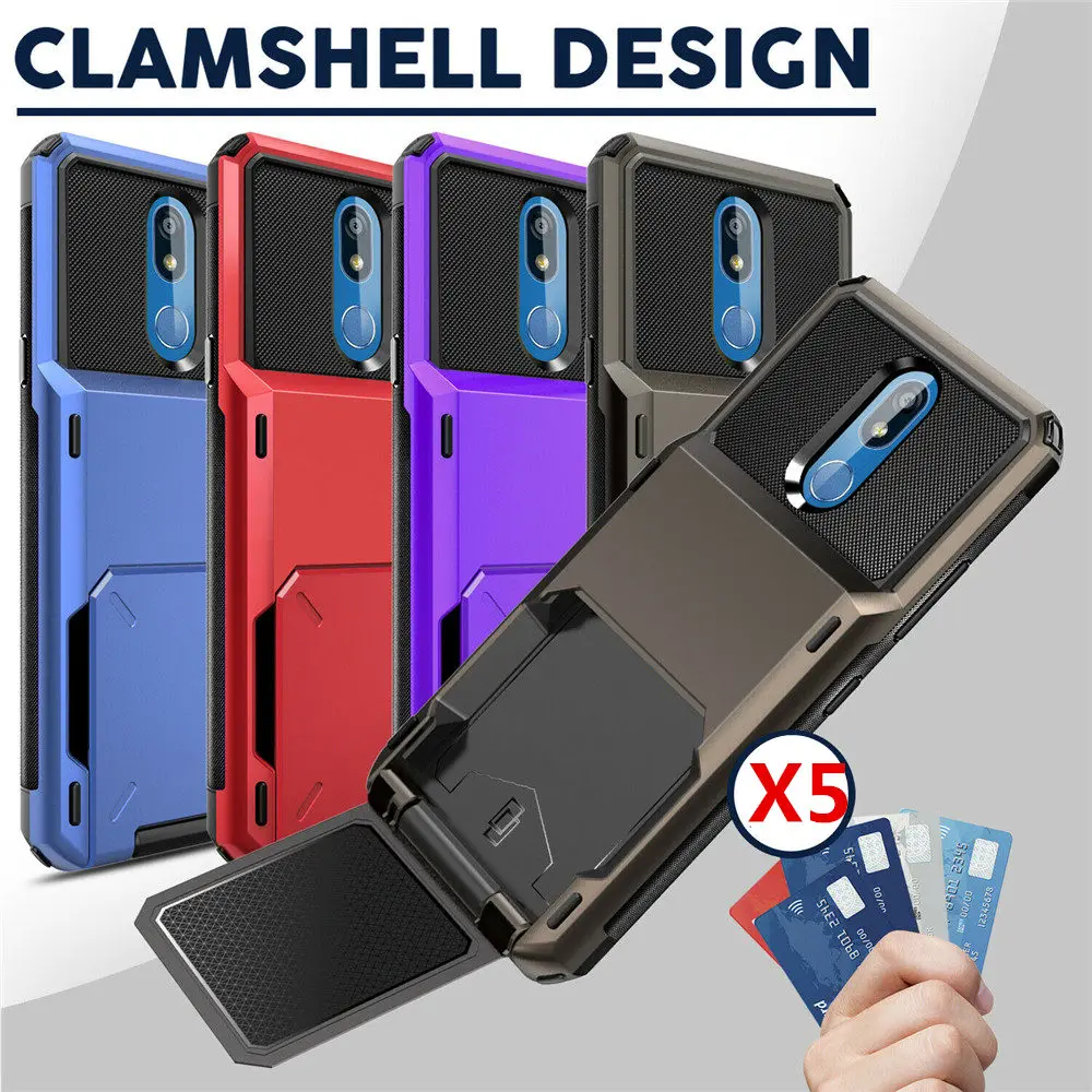 

Flip Wallet Card Slots Business Armor Case For LG K40 Case Shockproof Hard Case For LG K40 Cover For K40 Stylo 5 For LG Stylo 5