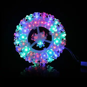 

Luminous Petals Light String Tires Shape Christmas Festivals Decoration AC220V