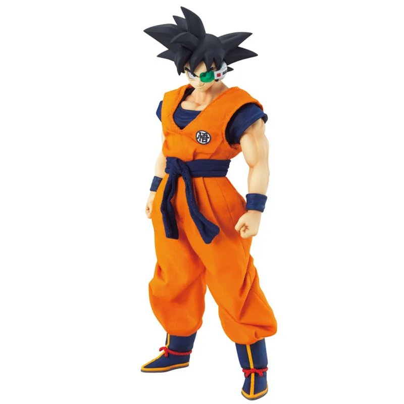 

2019 21CM Anime Super Saiyan Son Gokou With Real Cloth PVC Action Figure Collectible Model Kids Toys
