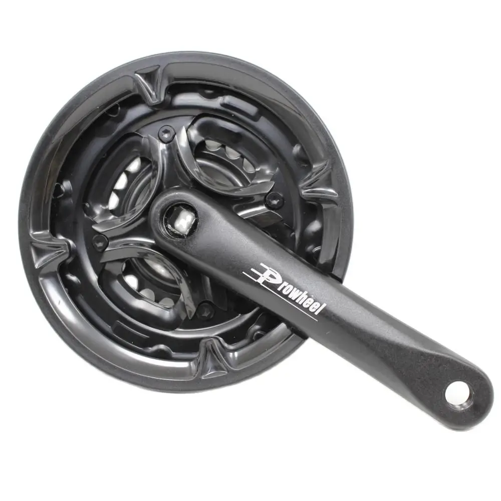 PROWHEEL 7/8/9 скоростной набор кривошипов для MTB велосипеда 24/34/42T 170 мм Полый зуб