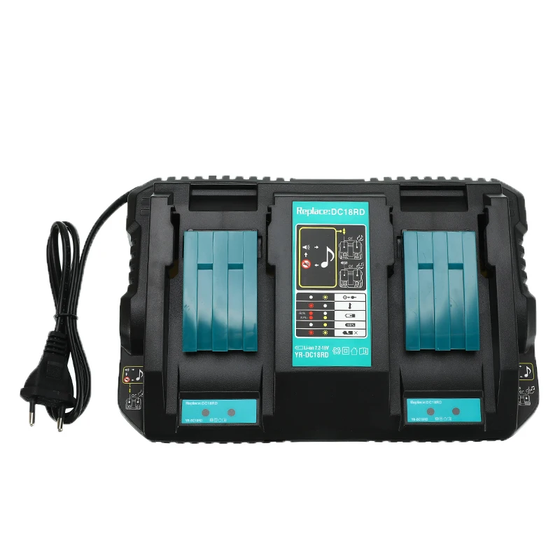 Зарядное устройство с двумя usb-портами европейская вилка для Makita 14 4 В 18 в DC18RD DC18RC