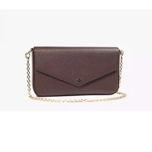 

Luxury designer women's shoulder bag three in one Chain bag high quality 100% real leather bag With serial number M61276