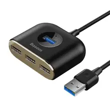 Baseus 4 порта USB C концентратор USB 3,0 концентратор USB 2,0 хаб Spliter для MacBook для компьютера ноутбука ПК Аксессуары