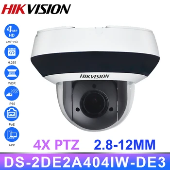 

Hikvision Original PTZ IP Camera DS-2DE2A404IW-DE3 Updateable 2.8-12mm IR 15M 4X Zoom with PoE H.265 CCTV Video Surveillance Cam