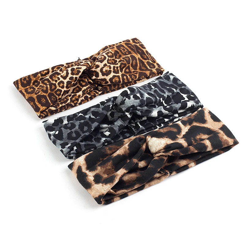 Latin Dance Accessory Salsa Tango Cha Cha Rumba Practice Wear Fashion Leopard Print Headband Elastic Dance Headdress DNV13561