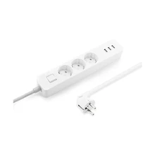 Сетевой фильтр-удлинитель 1,8 м XIAOMI Mi Power Strip(3-outlet, 3 USB) XMCXB04QM белый