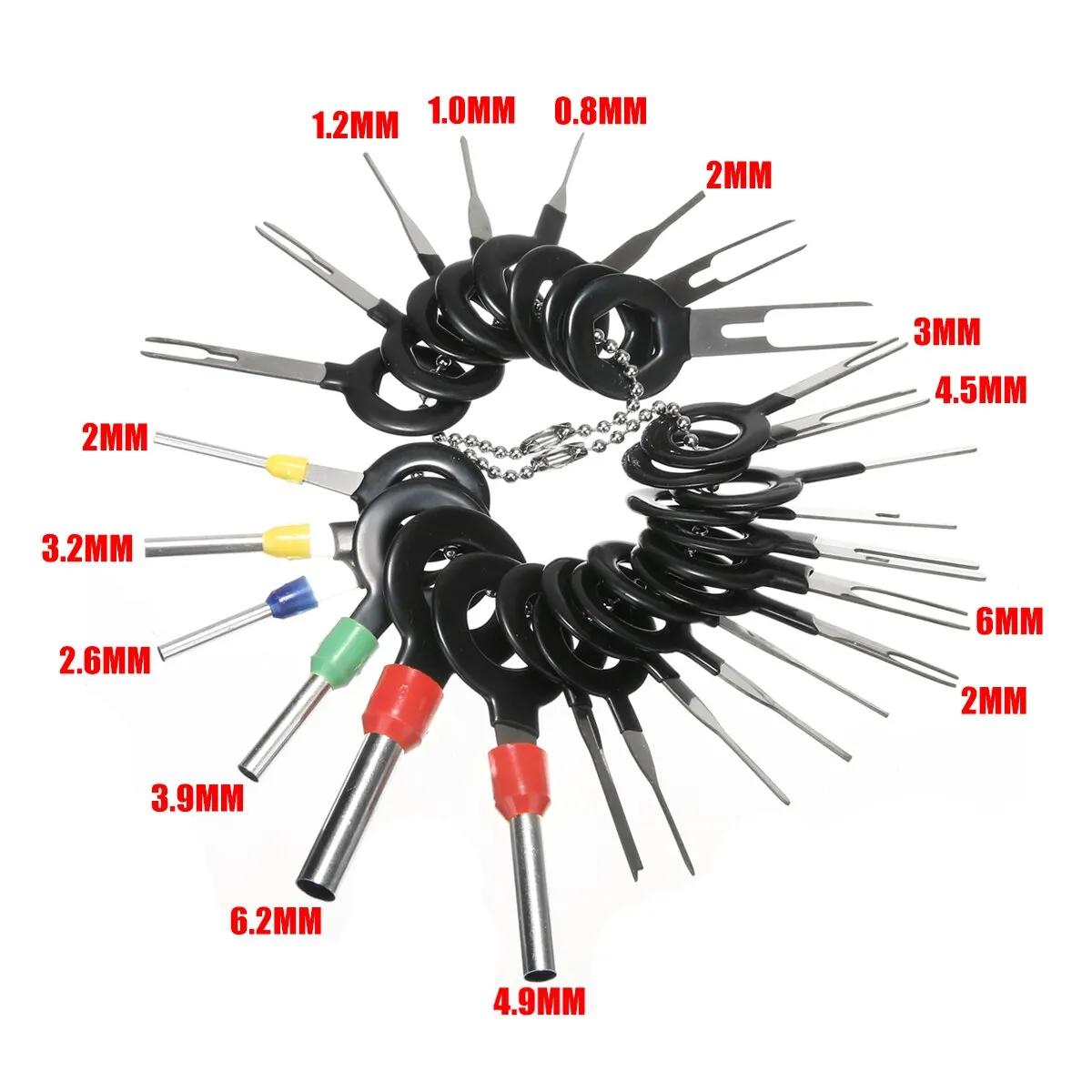 New Set 26pcs Car Terminal Removal Tool Wiring Connector Extractor Release Pin for Auto Repairing Hand Tools