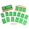 Montessori Writing Board with Pen Toys English Lowercase Letters Digitals 0-10 Numerical Computation Pen Training for Children 2