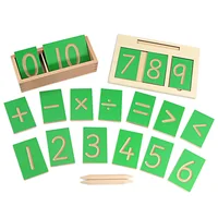 Montessori Writing Board with Pen Toys English Lowercase Letters Digitals 0-10 Numerical Computation Pen Training for Children 2