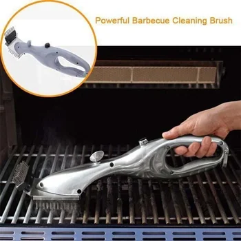 

BBQ Cleaning Brush Stainless Steel Outdoor BBQ Grill Brush Barbecue Grill Cleaner Steam BBQ Accessories Cooking Tools