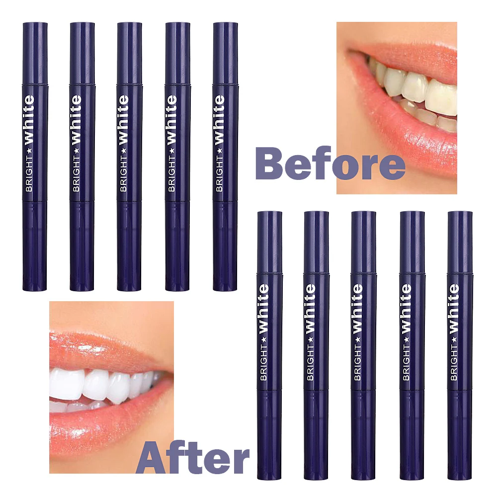 

1pc Oral Hygiene Teeth Whitening Pen Tooth Gel Whitener Dental Kit Smile Tooth Bleaching Remove Stains White Teeth Brighten