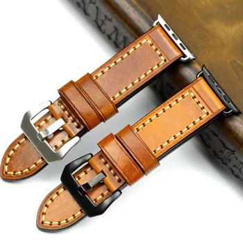 

strap for Apple watch band 5 4 44mm 40mm High quality Genuine leather correa 42mm 38mm Apple iwatch 3 2 1 bracelet watchband
