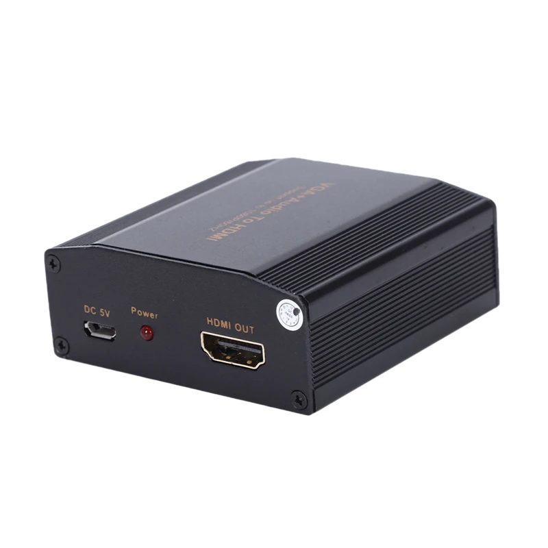 MINI VGA To HDMI Converter with Audio VGA2HDMI 1080P Adapter for Projector PC Laptop
