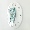 Dentistry Tooth Wall Clock Dental Care Symbols Acrylic Hanging Clock Quiet Movement Wall Watch Dental Department Decor Wall Sign 2