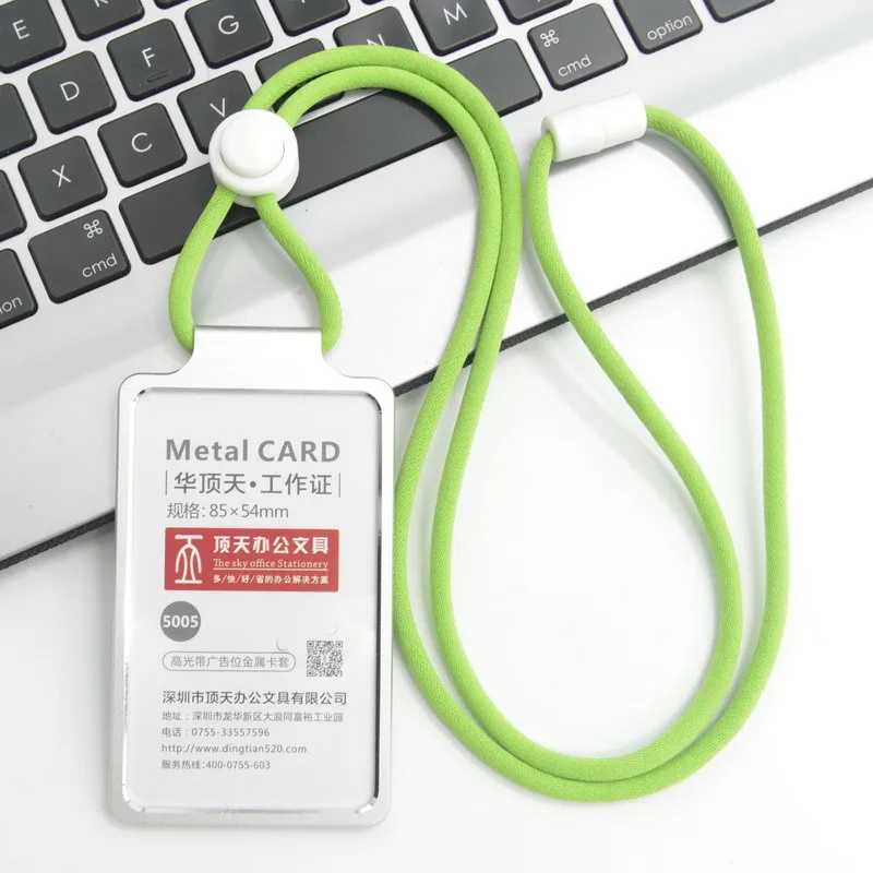 ID Card Holder Business Card Holder Desk Accessories Photocard Aluminum Alloy Office Supplies Stationery Cards card holder credit card holder photo card holder desk card holder