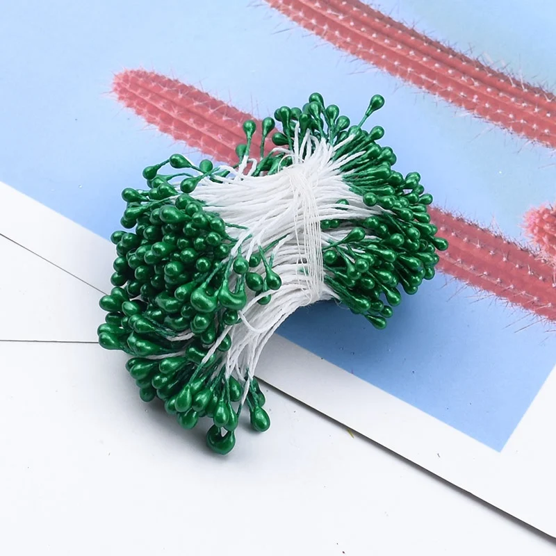 150/300 шт. свадебные декоративные цветы stamen рождественские украшения для домашнего рукоделия DIY Подарочная коробка для конфет искусственные растения - Цвет: 17