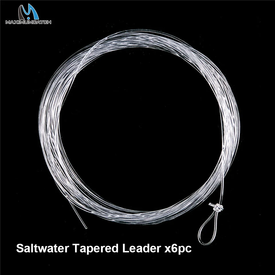 Maximumcatch6pc1030LB10FTSaltwaterTaperedLeaderFlyFishing