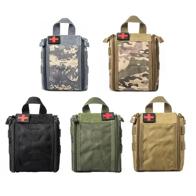 

Camping Tactical Medical Pouch First Aid Bag Emergency Survival Kit Outdoor Camping Storage Box 600D Nylon Bag Package