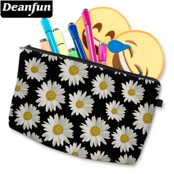 

Deanfun Cosmetic Travel Bag Daisy Black Makeup Bags Waterproof Small Women Toiletry Bag For A Gift D52353