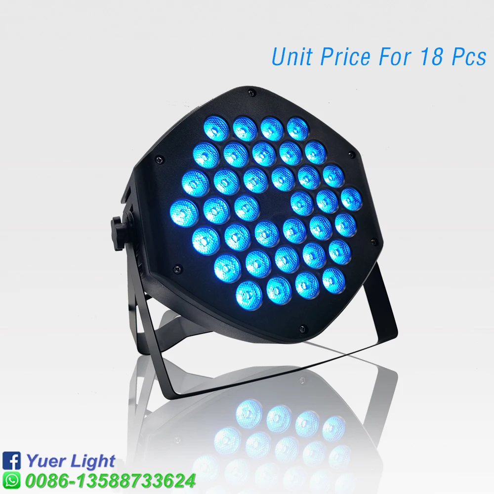 Unit Price For 18Pcs 36X3 Вт RGB 3в1 светодиодный светильник для мытья Мини DJ диско сценический светильник ing Effect оборудование DMX контроллер для маленьких Paty KTV Клубные Свадебные - Цвет: Unit Price For 18Pcs