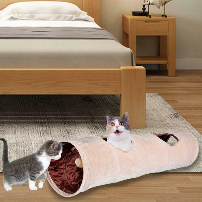 Pet туннель для кошек игрушки Кролик трубка складной 2 способ щенка Котенок Играть игрушки SEP99