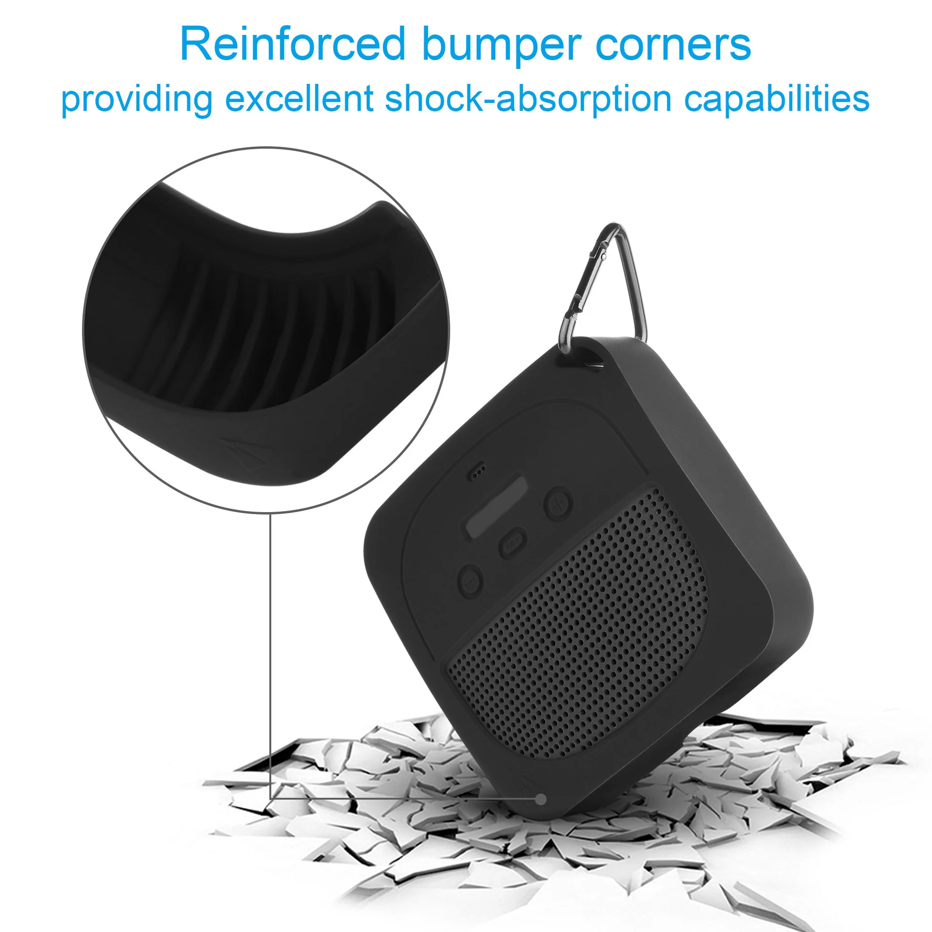 Разноцветный противоударный чехол для Bose SoundLink Micro, мягкий защитный силиконовый чехол для SoundLink Micro speaker
