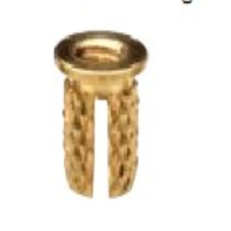 

Copper PFLB/PFLA-M3-1/2Press-In Threaded Inserts Knurled Brass Nuts Flange-Head Hot Melt Press Injection Molding