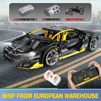 

Technic Car Model The MOC-39933 1:12 APP Motorized Centenario LP770-4 Roadster Assembly Car Building Blocks Kids Christmas Toys
