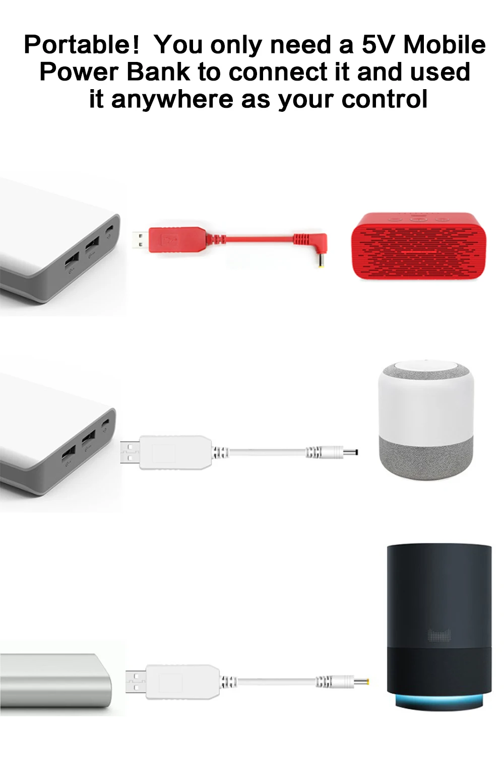 50 шт. USB до 9 в 12 В повышающее напряжение USB кабель питания USB бочонок силовой кабель для Светодиодный маршрутизатор TmallGenie
