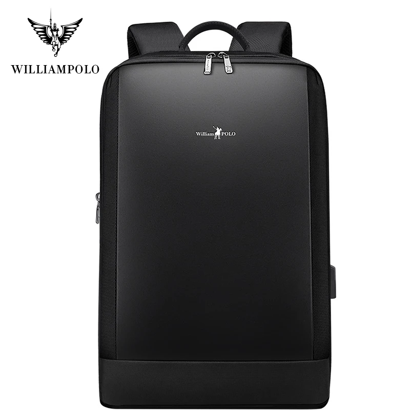 WILLIAMPOLO-Backpack-Male-Simple-Casual-College-Student-Backpack-Wild ...
