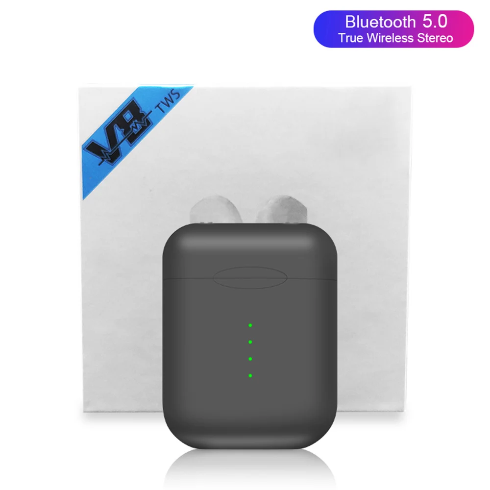 V8 TWS Bluetooth 5,0 Беспроводные наушники сенсорные мини наушники с микрофоном для iPhone 6S X 7 8 samsung S6 S8 Xiaomi huawei LG