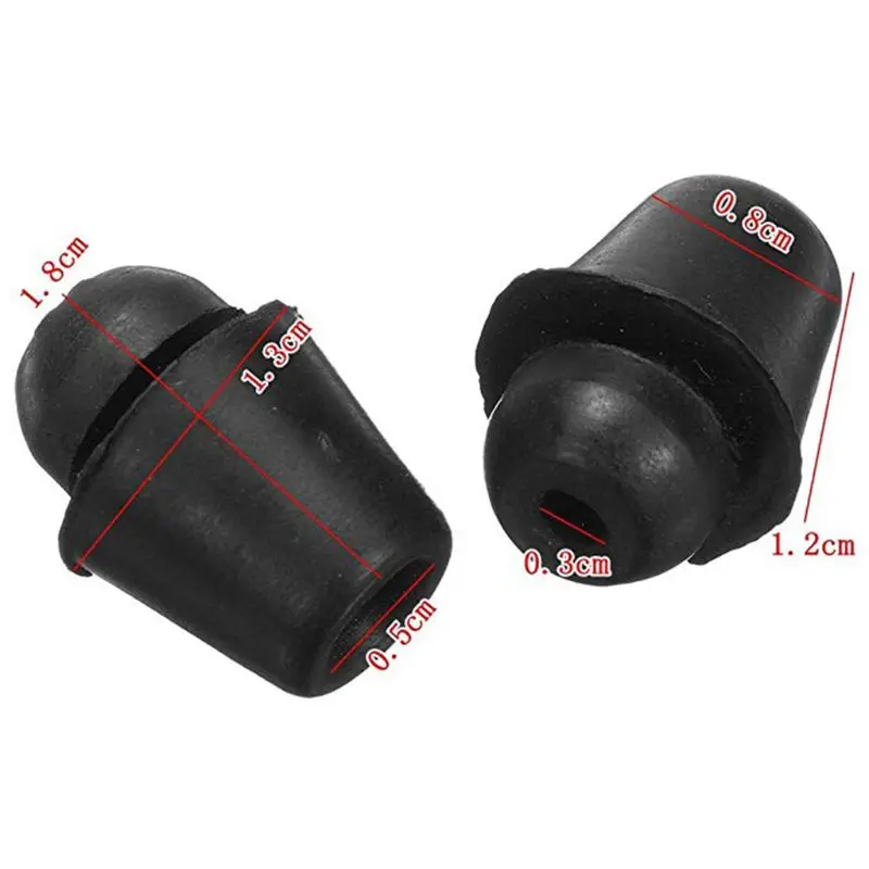 2Pcs Car Door Soundproof Dampers Buffer Pad Cover Rubber