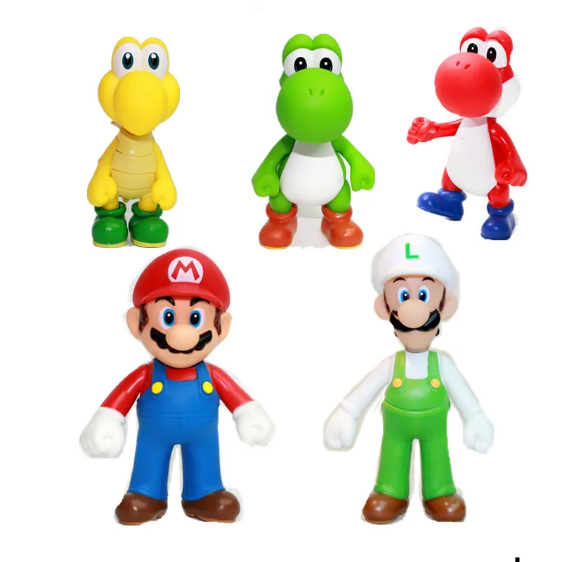 13 см Super Mario Bros Луиджи, Марио, Йоши коопа Йоши Марио производитель Odyssey гриб toadettte ПВХ Фигурки игрушки модельные куклы