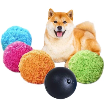 

PAPASGIX NEW Magic Roller Ball Dog Cat Pet Toy Clean Ball Automatically Vacuuming Plush Balls 5PCS/SET
