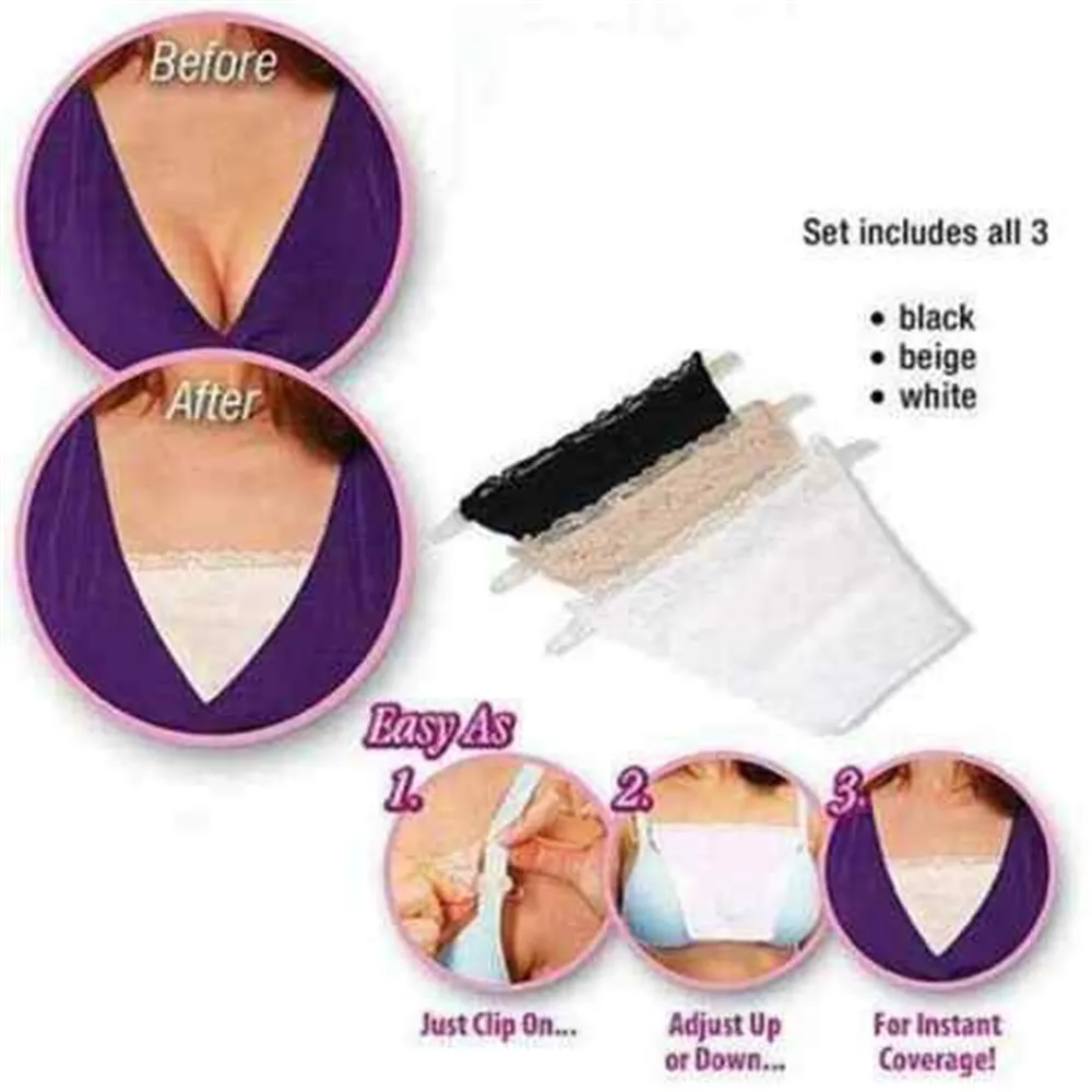 

Anti Peep Invisible Bra 3Pcs lace brassiere Safety Tube Bras Summer Spring Autumn