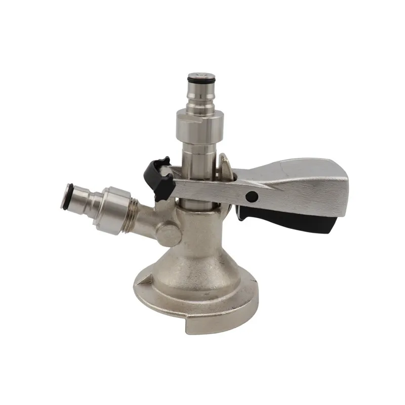 Home Brewing A S D G type Keg Coupler Draft Beer Dispenser Tap and Carbonation Cap Ball Lock Post Conversion Kit (5)