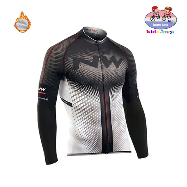 Long Sleeves 5 Northwave/детский зимний комплект из флиса с длинными рукавами для езды на велосипеде, Джерси Pro Team, одежда для велоспорта Ropa Ciclismo - Цвет: Long Sleeves 5