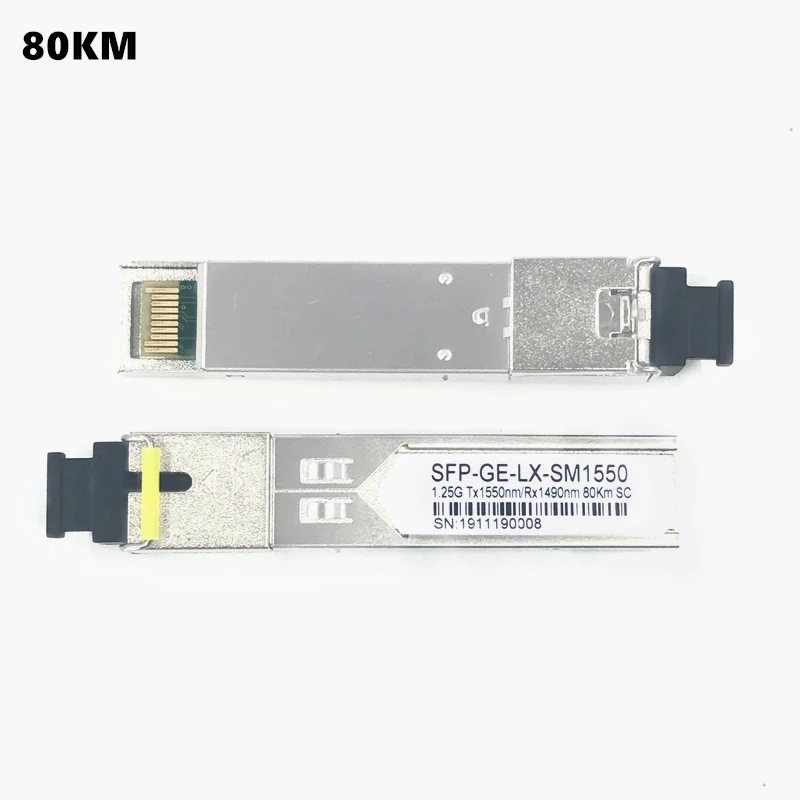 SC SFP волоконно-оптический модуль 1,25G SC 20/40/60/80/100 км 1310/1490/1550 нм одиночный волоконно-оптический модуль SFP совместимый код ONU OLT