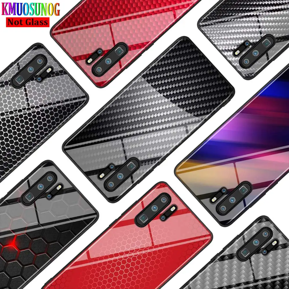 

Carbon structure Fiber for Huawei P Smart Z Plus 2019 P30 P20 Pro P10 P9 P8 Lite Plus Super Bright Black Phone Case