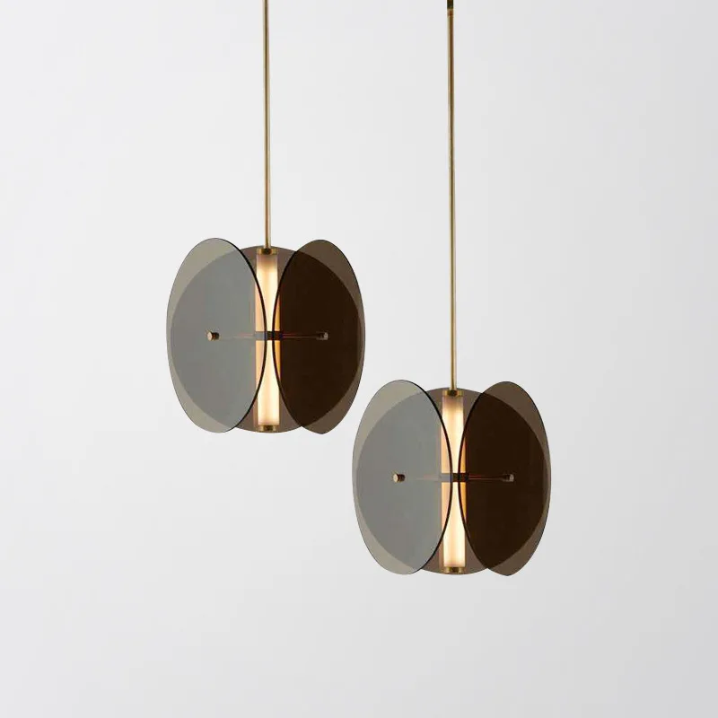 

Post-Modern Glass Bedside Small Droplight Creative Art Sofa Designer Model Room Bedroom kitchen hanging lamps Chandelier