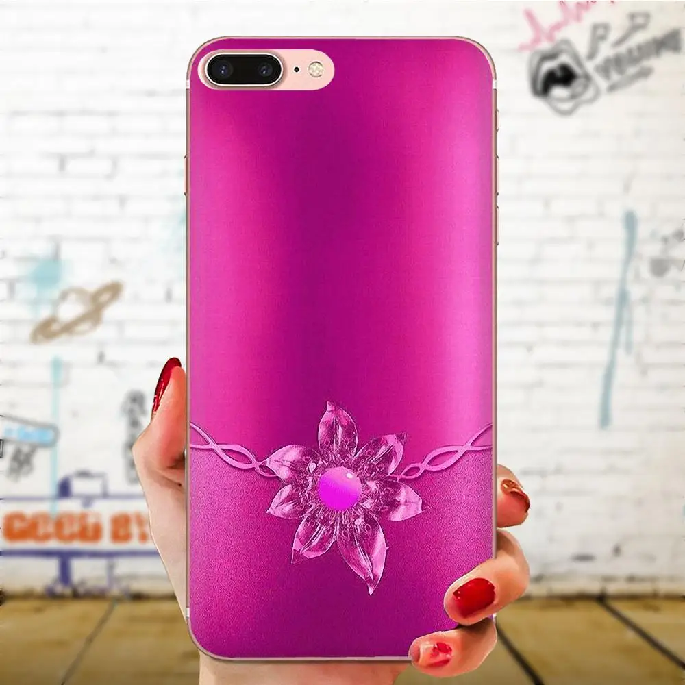 Мягкий Кап чехол цветок с кристаллами стразами для huawei P7 P8 P9 P10 P20 P30 Lite Mini Plus Pro Y9 Prime P Smart Z - Цвет: as picture