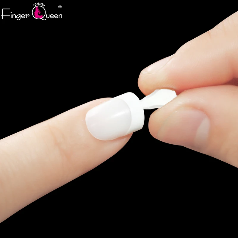 Fingerqueen, 100 шт, клей, балерина, половинные Кончики ногтей, натуральные накладные ногти, искусственные, сделай сам, искусственные французские ногти, дизайн ногтей, BSF-TAB