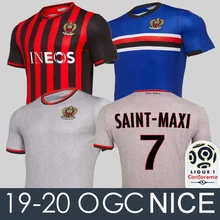 19 20 OGC хорошие футбольные майки домашние LEES-MELOU футбольные майки OGC хорошие белые LE Bihan atтal Синие футбольные футболки