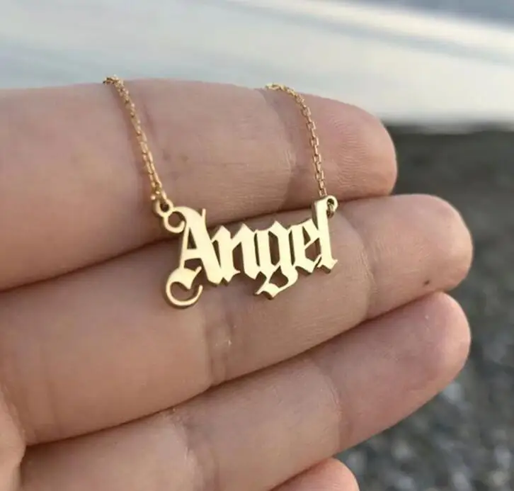 2020 harajuku collier femme angel necklace igirl 90-е эстетические аксессуары готические ювелирные